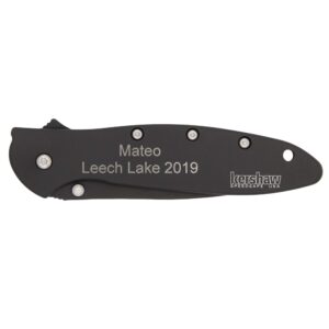 Kershaw Leek 1660CKT Personalized Engraved Pocket Knife, Made in USA, SpeedSafe Opening