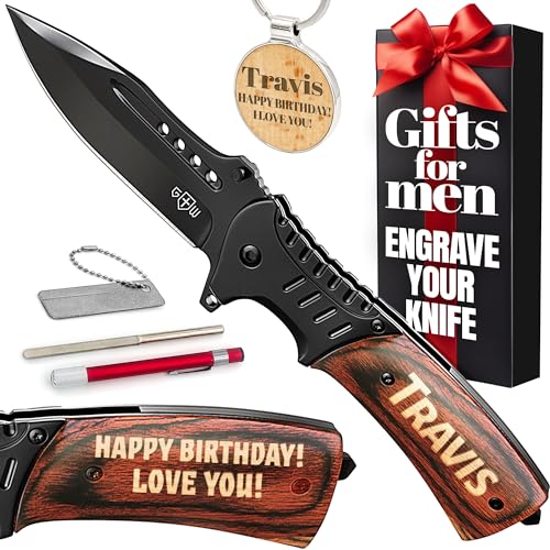 Grand Way Customized Pocket Knife - Personalized Gift for Men & Women Dad Birthday Presents Dads Father Husband Mens Gifts Him Anniversary Ideas 0207 PS