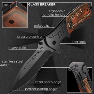 Grand Way Customized Pocket Knife - Personalized Gift for Men & Women Dad Birthday Presents Dads Father Husband Mens Gifts Him Anniversary Ideas 0207 PS