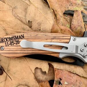 Personalized Pocket Knife for Men, Gifts for Men, Engraved Knife, Custom Pocket Knife, Folding Knife, Groomsmen Knives, Groomsman Gift, Knife for Groomsman