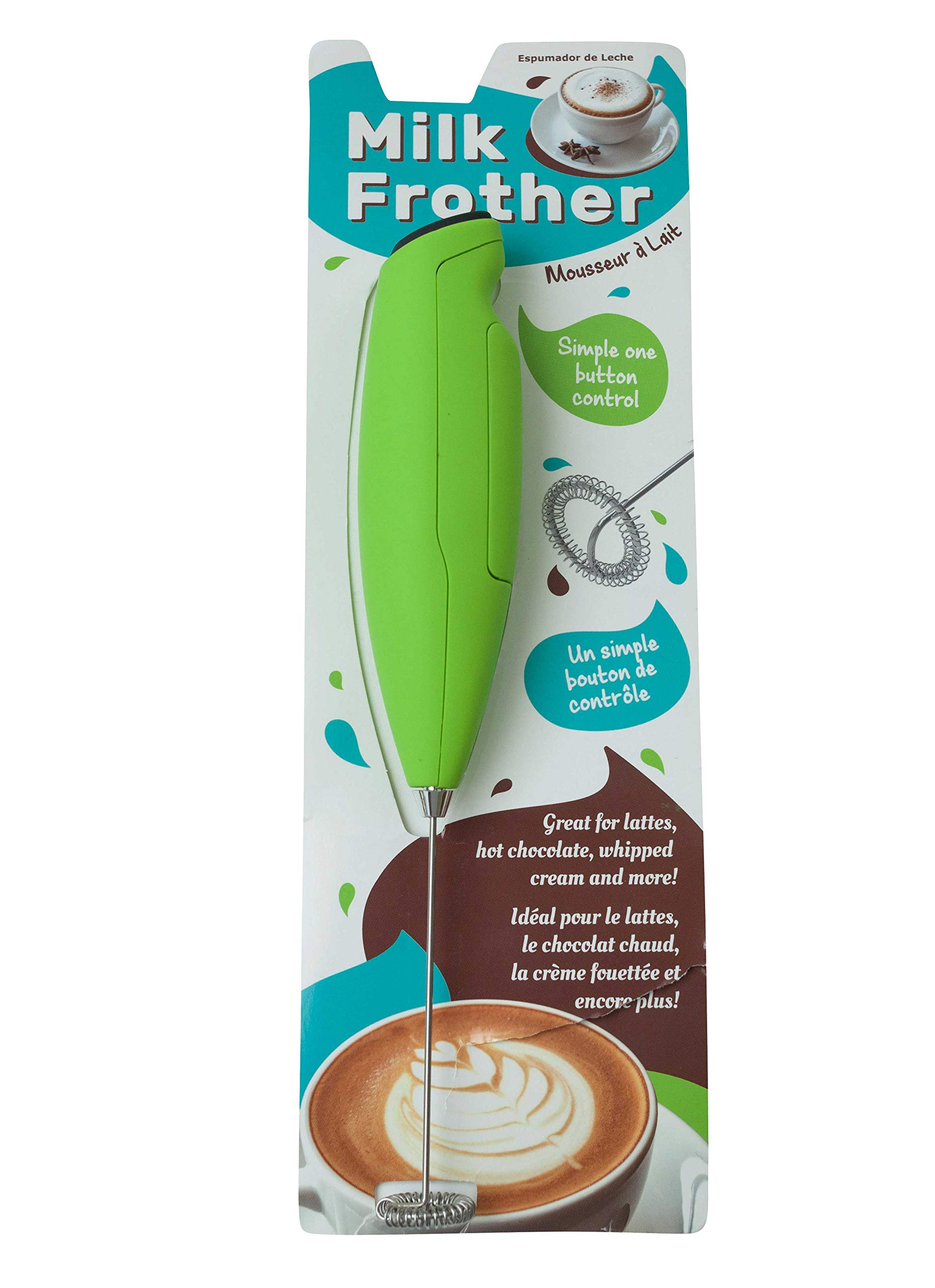 Jacent Battery Operated Handheld Milk Frother, 1 Pack