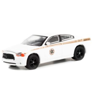 2011 Charger Pursuit White Absaroka County Sheriff's Department Hobby Exclusive 1/64 Diecast Model Car by Greenlight 30334