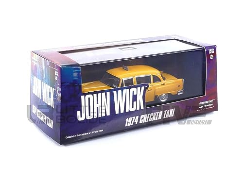 Greenlight 1:43 John Wick: Chapter 3 - Parabellum (2019) - 1974 Checker Motors Marathon A11 N.Y.C. Taxi #5L89 86607 [Shipping from Canada]