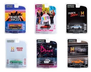 greenlight 44970 hollywood series 37 complete set of six (6) diecast models 1:64 scale