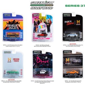 Greenlight 44970 Hollywood Series 37 Complete Set of Six (6) Diecast Models 1:64 Scale