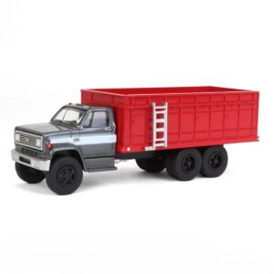 Greenlight 1/64 1983 C70 Tandem Grain Truck w/Gray Cab & Red Bed