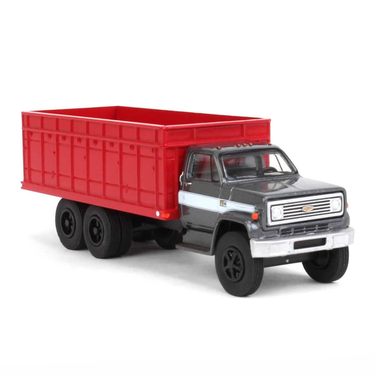 Greenlight 1/64 1983 C70 Tandem Grain Truck w/Gray Cab & Red Bed