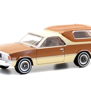 1978 Caballero Laredo with Camper Shell Brown Metallic and Cream Blue Collar Collection Series 10 1/64 Diecast Model Car by Greenlight 35220 C