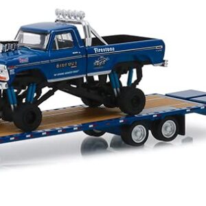 Greenlight 30054 Bigfoot #1 1974 F 250 Monster Truck on Gooseneck Trailer w/Replacement Tires (Hobby Exclusive) 1:64 Scale