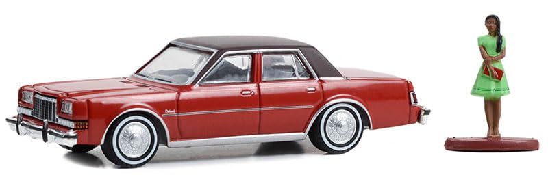 Greenlight 97150-C The Hobby Shop Series 15-1983 Dodge Diplomat with Woman in Dress 1/64 Scale