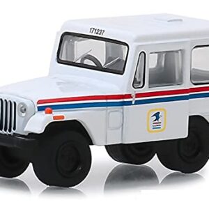 Collectibles Greenlight 29997 1971 DJ-5 Postal Service - White with Red and Blue Stripes (Hobby Exclusive) 1/64 Scale