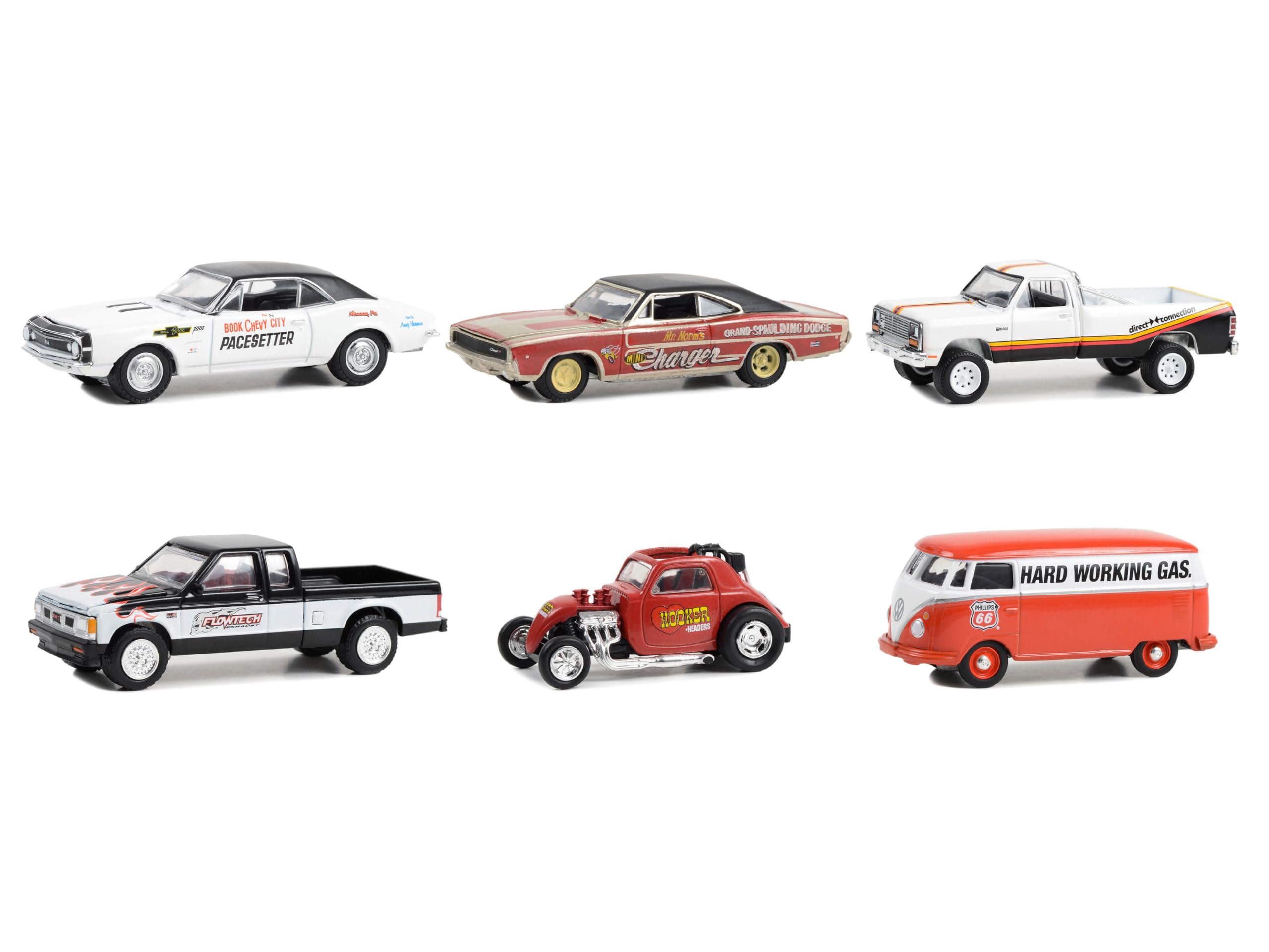 Running on Empty 6 Piece Set Series 16 1/64 Diecast Model Cars by Greenlight 41160SET