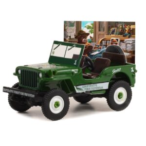 Greenlight 1:64 Smokey Bear Series 2-1945 Willys MB Je.p “Cooperative Forest Fire Prevention Campaign” 38040-A [Shipping from Canada]