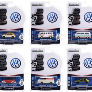 Club Vee V-Dub Set of 6 Pieces Series 17 1/64 Diecast Model Cars by Greenlight 36080SET