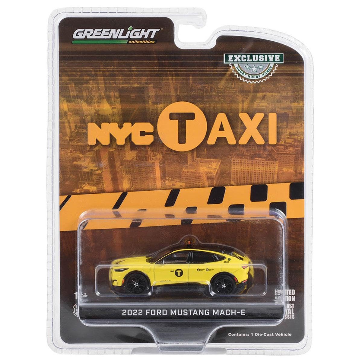 Greenlight 30430 2022 Mustang Mach-E California Route 1 - NYC Taxi (Hobby Exclusive) 1/64 Scale