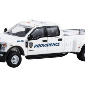 Greenlight 46120-E Dually Drivers Series 12-2018 F-350 Dually - Providence Police Department Mounted Unit, Mounted Command - Providence, Rhode Island 1/64 Scale Diecast