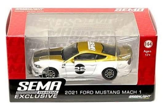 Greenlight 41150-E-S 2021 Mustang Mach1 2022 SEMA Show Exclusive 1/64 Scale