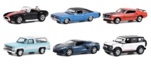 greenlight 37270 barrett-jackson scottsdale edition series 11 complete set of six (6) diecast models 1:64 scale