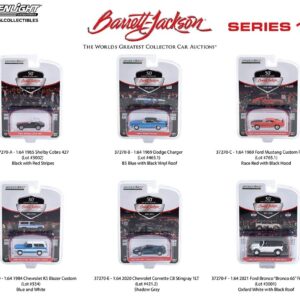 Greenlight 37270 Barrett-Jackson Scottsdale Edition Series 11 Complete Set of Six (6) Diecast Models 1:64 Scale