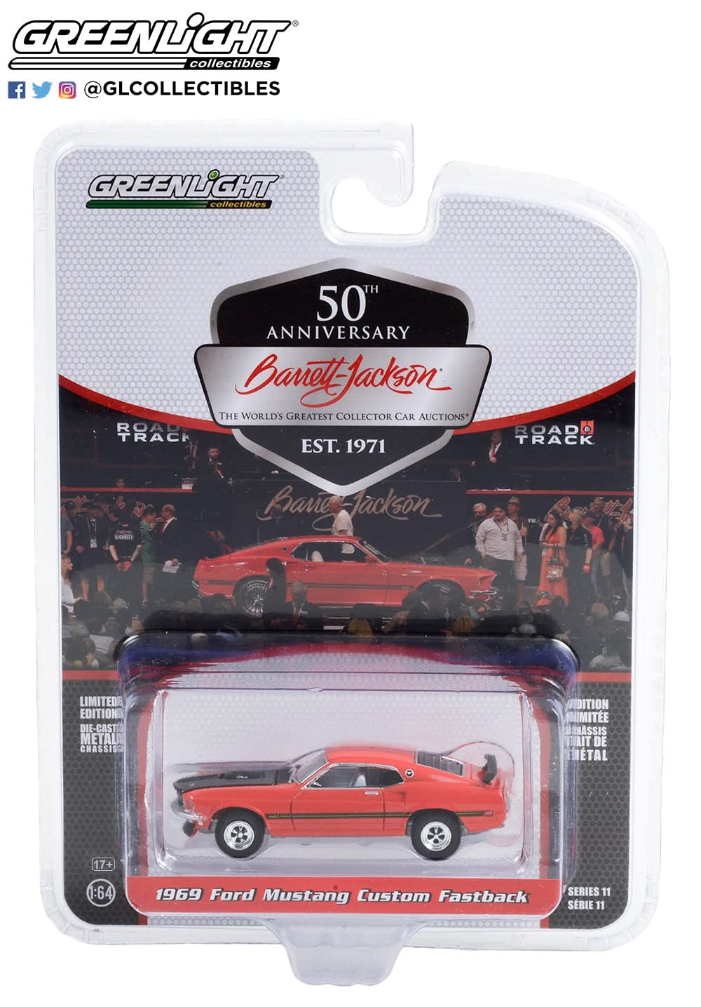 Greenlight 37270 Barrett-Jackson Scottsdale Edition Series 11 Complete Set of Six (6) Diecast Models 1:64 Scale