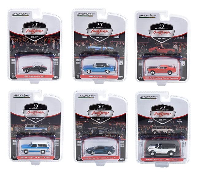 Greenlight 37270 Barrett-Jackson Scottsdale Edition Series 11 Complete Set of Six (6) Diecast Models 1:64 Scale