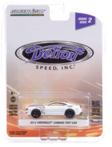 collectibles greenlight 39070-f detroit speed, inc. series 2 - 2012 chevy camaro test car 1:64 scale