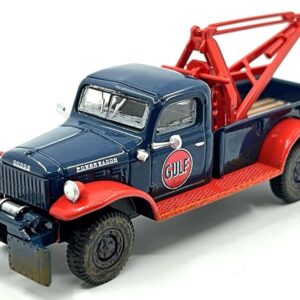 1950 Power Wagon Tow Truck Dark Blue (Weathered) with Mechanic Figure Limited Edition to 3600 pieces Worldwide 1/64 Diecast Model Car by Greenlight 51543