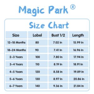 Magic Park Baby Girl Dress Toddler Girl Summer Princess Dresses Kids Holidays Skirt Beach Outfits (Black Flower, 18-24 Months)