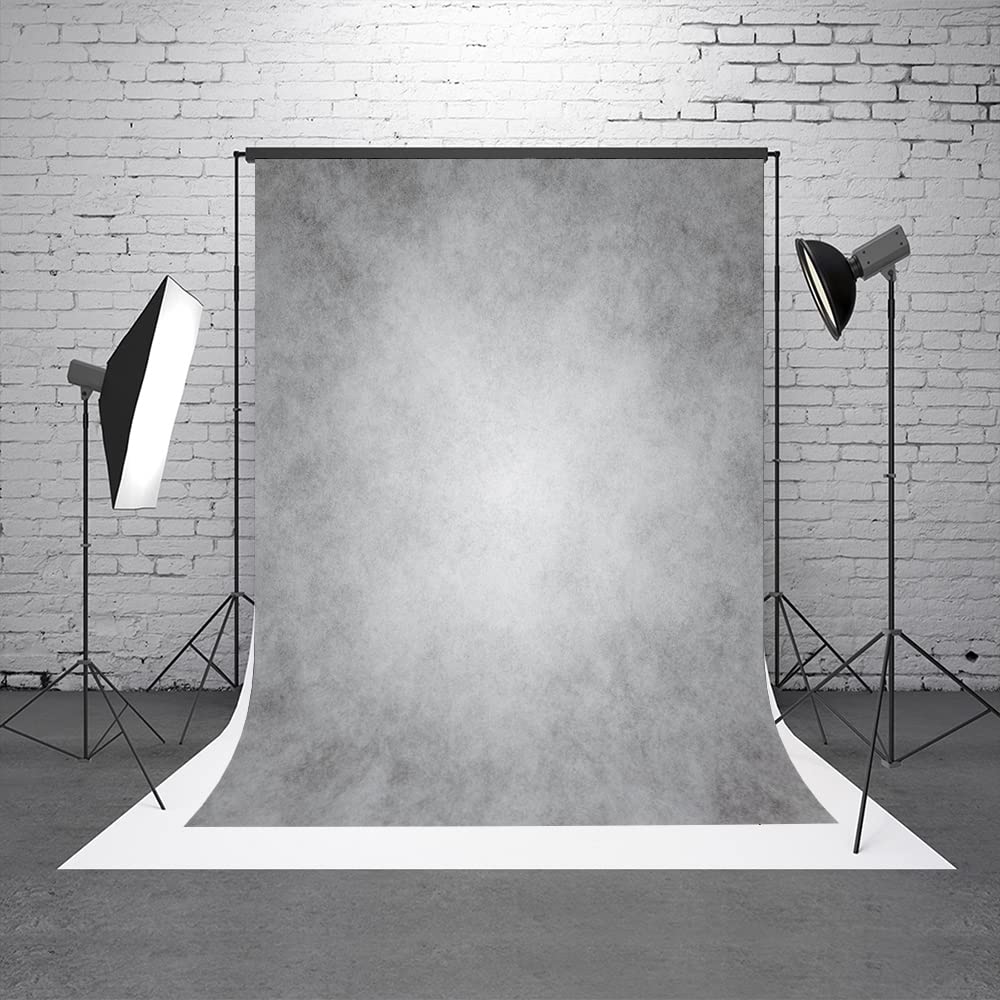 5x7ft Gray Abstract Photography Backdrops Grey Portrait Photo Studio Prop Background for Photographyer Ash Texture Backdrop for Party