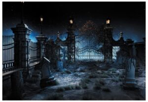 yynxsy halloween grave photography photo background gravestone iron gate background festive party party background room decoration photography studio 8x6ft yy-3016