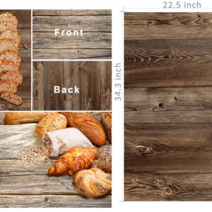 8PCS 16Patterns 34X22 Inch Product Food Photography Background Paper, Double Sided Marble/Wood/Cement Texture Pattern Flat Lay Photo Tabletop Backdrops Boards for Jewelry Cosmetics Makeup Props