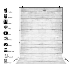 AOFOTO 3x5ft Vintage Wooden Board Background Wood Plank Photography Backdrop Hardwood Fence Panels Kid Baby Boy Girl Artistic Portrait Photoshoot Studio Props Video Drape Wallpaper