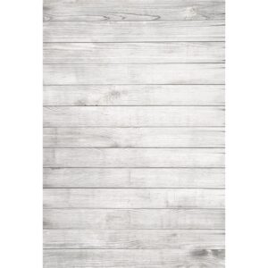 aofoto 4x5ft white wood backdrop for photography grey wood grain board hardwood plank back drop vintage wooden wall floor background kid newborn baby shower birthday adult portrait photo studio props