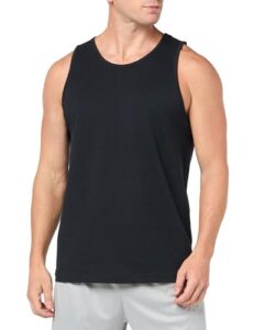 amazon essentials men's regular-fit tank top, black, large