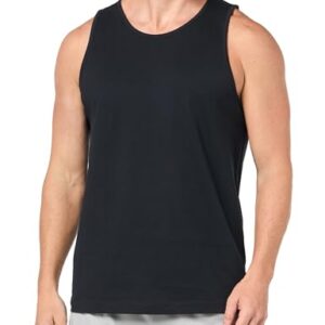 Amazon Essentials Men's Regular-Fit Tank Top, Black, Large