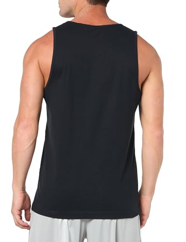 Amazon Essentials Men's Regular-Fit Tank Top, Black, Large