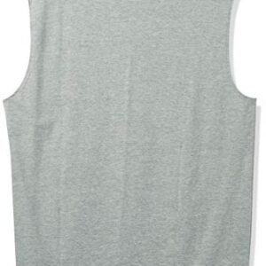 Champion Mens Muscle Tank, Classic Graphic Tee, Sleeveless T-shirt For (Reg. Or Big & Tall), Oxford Gray, X-Large US