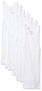 hanes ultimate men's 7-pack comfortsoft tank, white, large