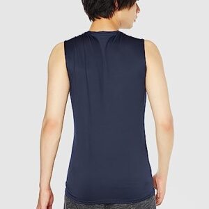 Amazon Essentials Men's Tech Stretch Muscle Shirt, Navy, Large