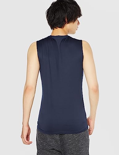 Amazon Essentials Men's Tech Stretch Muscle Shirt, Navy, Large