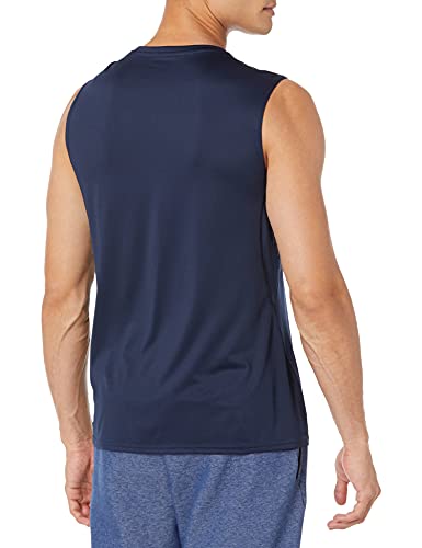 Amazon Essentials Men's Tech Stretch Muscle Shirt, Navy, Large