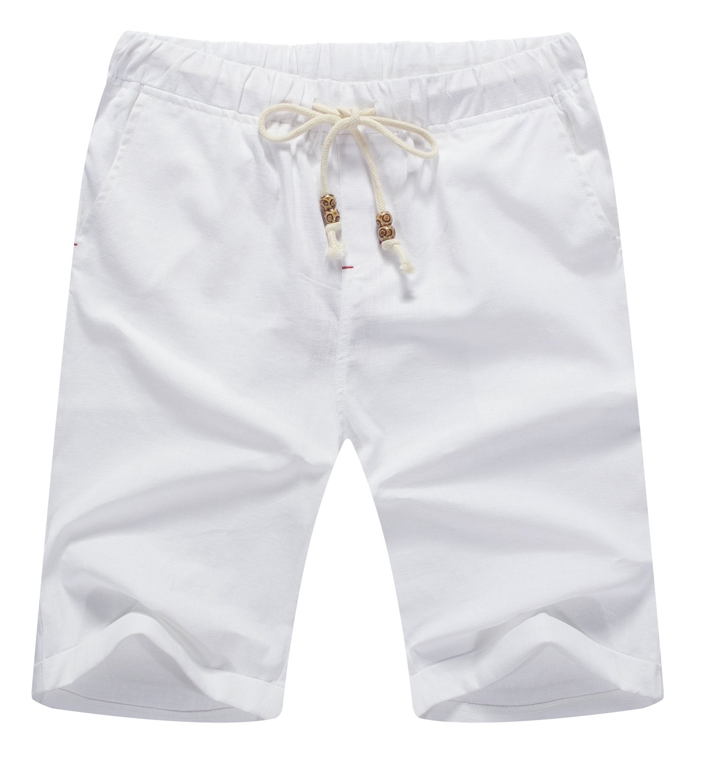 Sailwind Men’s Linen Shorts Casual Drawstring Summer Beach Shorts