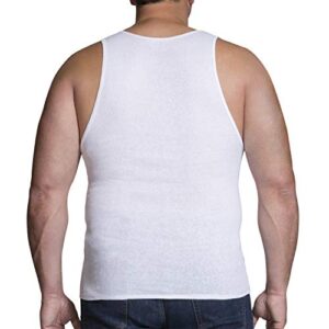 Fruit of the Loom Men's Tall Tag-Free Undershirts, Big Man-Tank-3 Pack, 3X-Large