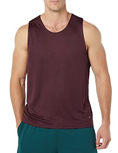 Amazon Essentials Men's Tech Stretch Tank Baselayer, Burgundy, XX-Large