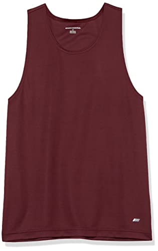 Amazon Essentials Men's Tech Stretch Tank Baselayer, Burgundy, XX-Large