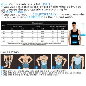 COOFANDY Men's Compression Shirt Body Shaper Tank Top Slimming Sleeveless Shirts White