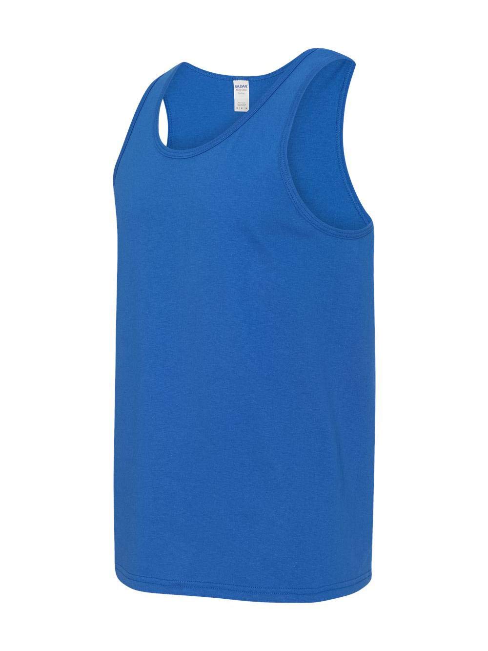 Fashion Gildan 5200 Heavy Adult Tank Top Royal Large