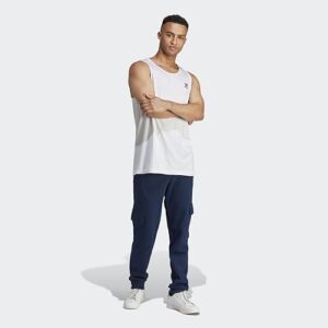 adidas Originals Men's Trefoil Essentials Tank Top, White, Medium