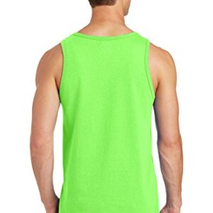 Port & Company Core Cotton Tank Top. PC54TT Neon Green