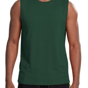 Zengjo Mens Athletic Tank Tops(Green,XL)